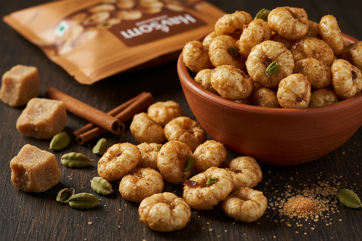 Caramel Spice Pop – Texture Shot