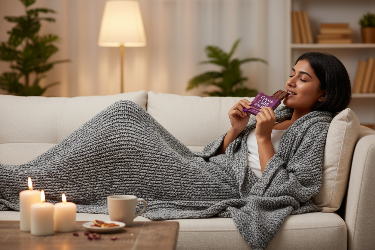 Cocoa Calm PMS Bar Lifestyle