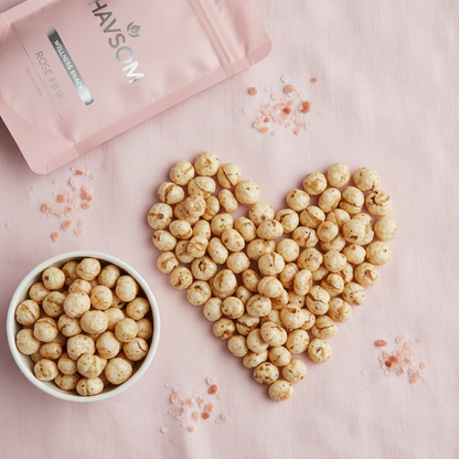 Himalayan Salt – Heart Flat Lay